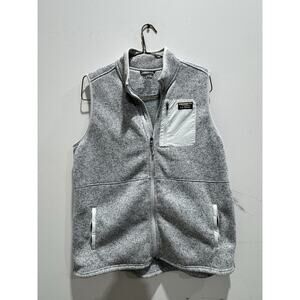 L.L.Bean Women’s Fleece Vest Pewter Gray Size 1x Plus